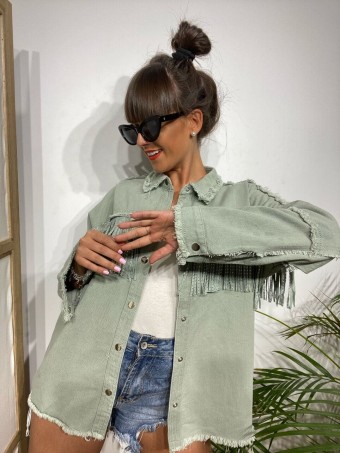 Sobrecamisa Denim Flecos ROCHSIDE Verde Sobrecamisa Denim Flecos ROCHSIDE Verde