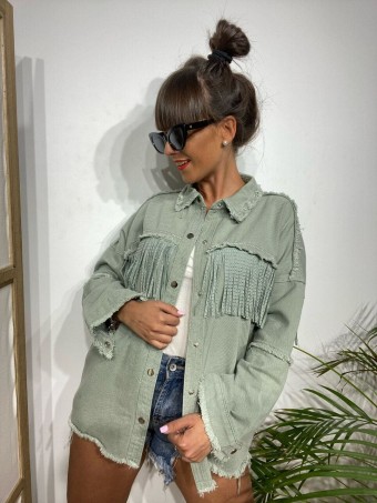 Sobrecamisa Denim Flecos ROCHSIDE Verde Sobrecamisa Denim Flecos ROCHSIDE Verde