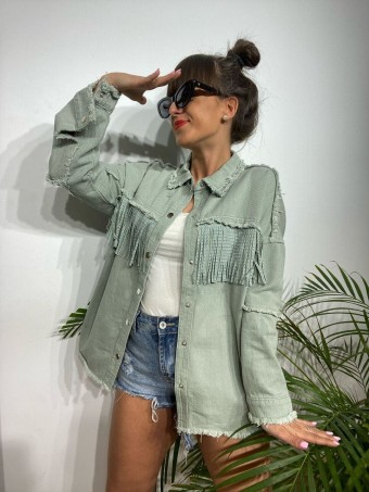 Sobrecamisa Denim Flecos ROCHSIDE Verde Sobrecamisa Denim Flecos ROCHSIDE Verde