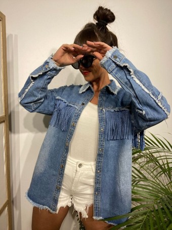 Sobrecamisa Denim Flecos ROCHSIDE Azul Jean Heve Sobrecamisa Denim Flecos ROCHSIDE Azul Jean Heve