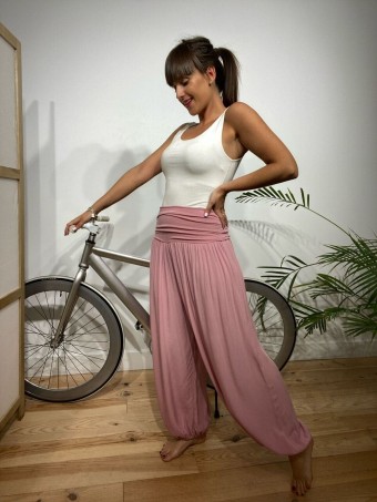 Pantalón Fluido ALADDÍN Rosa Heve Pantalón Fluido ALADDÍN Rosa Heve