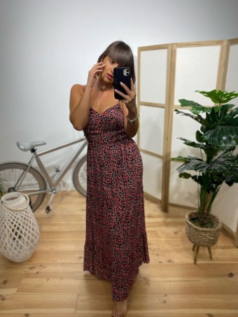 Vestido Floral PRIYA Negro Heve Vestido Floral PRIYA Negro Heve