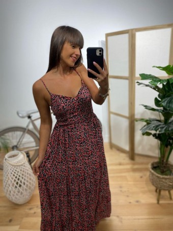Vestido Floral PRIYA Negro Heve Vestido Floral PRIYA Negro Heve