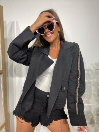 Chaqueta Strass SOFIKA Negro Heve Chaqueta Strass SOFIKA Negro Heve