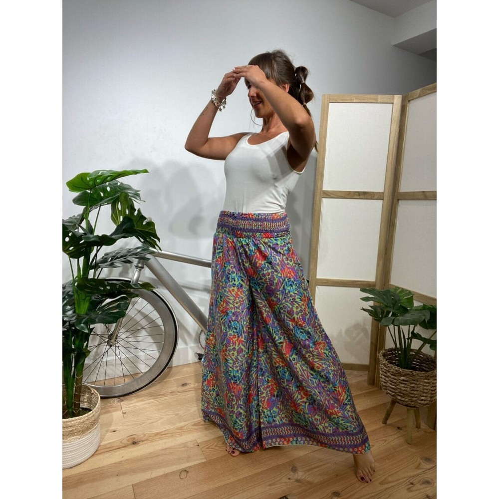 Pantalón Palazzo Estampado SALEEMA 09 | Ropa Low Cost | HEVE