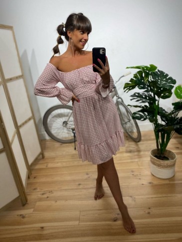 Vestido Vichy BRIDGET Rosa Heve