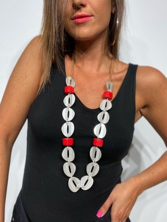 Collar Eslabones MAYRIN Rojo 45 Heve
