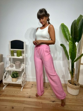Pantalón Casual SOLIME Rosa Heve Pantalón Casual SOLIME Rosa Heve