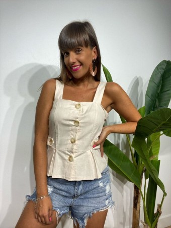 Cuerpo Botones YARYNA Beige Heve Cuerpo Botones YARYNA Beige Heve