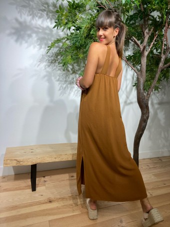 Vestido Nudo NALINA Camel Heve Vestido Nudo NALINA Camel Heve