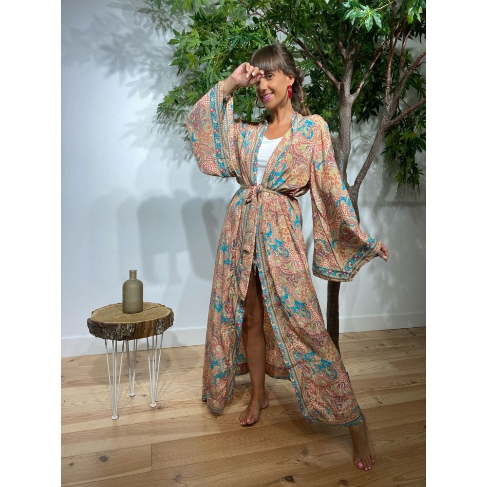 Kimono Largo Estampado AMANKAYA 13 Heve Kimono Largo Estampado AMANKAYA 13 Heve
