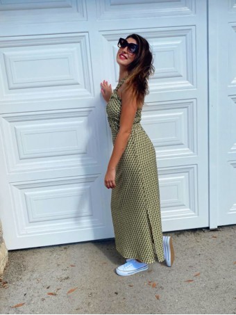 Vestido Cut Out ANTHEA Verde Heve
