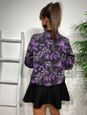 Bomber Tropical OKELANI Morado Heve Bomber Tropical OKELANI Morado Heve