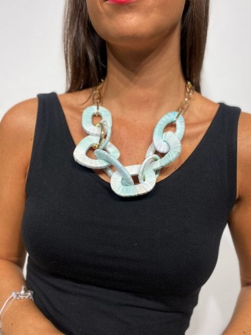 Collar Eslabones SAEWE Aguamarina 61 Heve