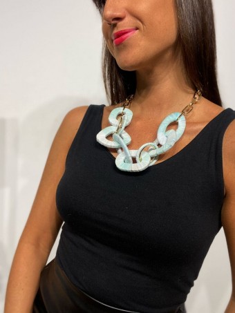 Collar Eslabones SAEWE Aguamarina 61 Heve