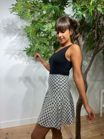 Falda Estampada FESSA Blanco Heve Falda Estampada FESSA Blanco Heve