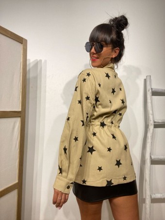 Trench Ligera Estrellas ZANIAH Beige Heve Trench Ligera Estrellas ZANIAH Beige Heve