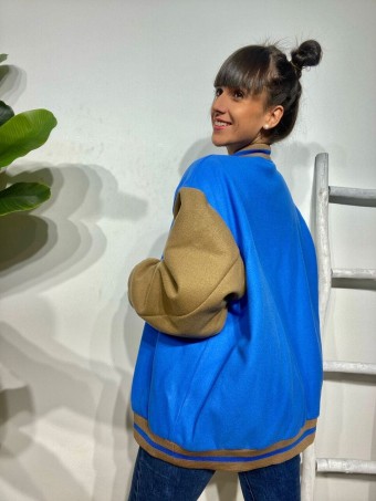 Chaqueta College DAVE Azul/Taupe Heve Chaqueta College DAVE Azul/Taupe Heve