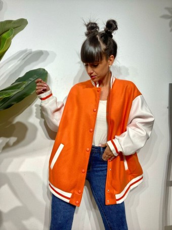 Chaqueta College DRYSTAN Naranja/Blanco Heve Chaqueta College DRYSTAN Naranja/Blanco Heve