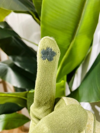 Guantes Pompón DELIAK Verde Heve