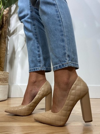 Zapato Salón Acolchado ASHEEL Nude Heve