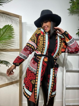 entrevista unos pocos Orador Chaqueta Étnica AMAMBAY Negro | Moda Mujer | HEVE