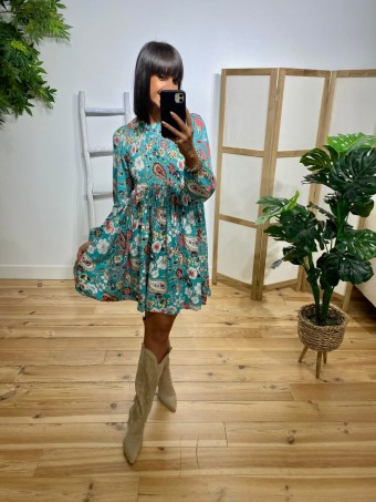 Vestido Nido Abeja BELLADONNA HEVE Vestido Nido Abeja BELLADONNA HEVE
