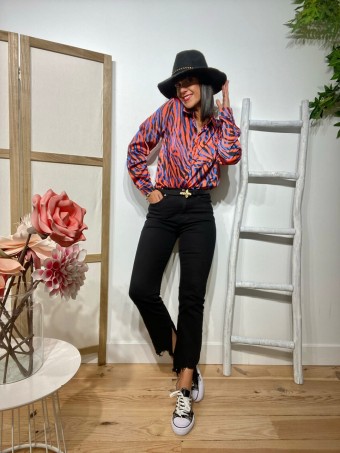 Camisa Print Satinada KAVICE HEVE Camisa Print Satinada KAVICE HEVE