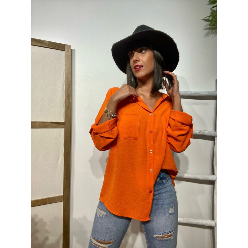 Camisa Fluida FLOSSIE Naranja Heve Camisa Fluida FLOSSIE Naranja Heve