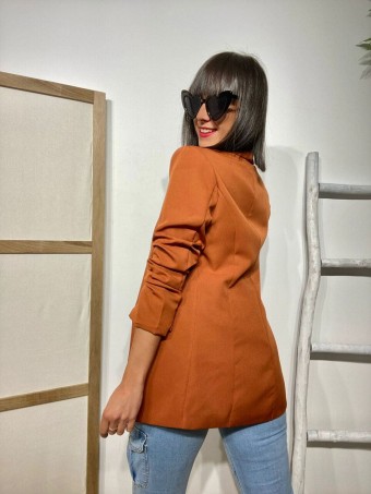 Blazer Básica MOOSY Terracota Heve Blazer Básica MOOSY Terracota Heve