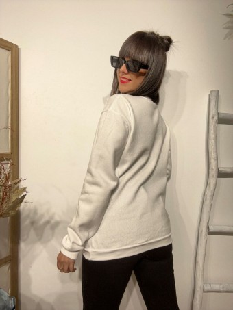 Sudadera Algodón LOVELY MINNIE Blanco Heve