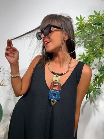 Collar Cordón Metálico LATTE 72 Heve