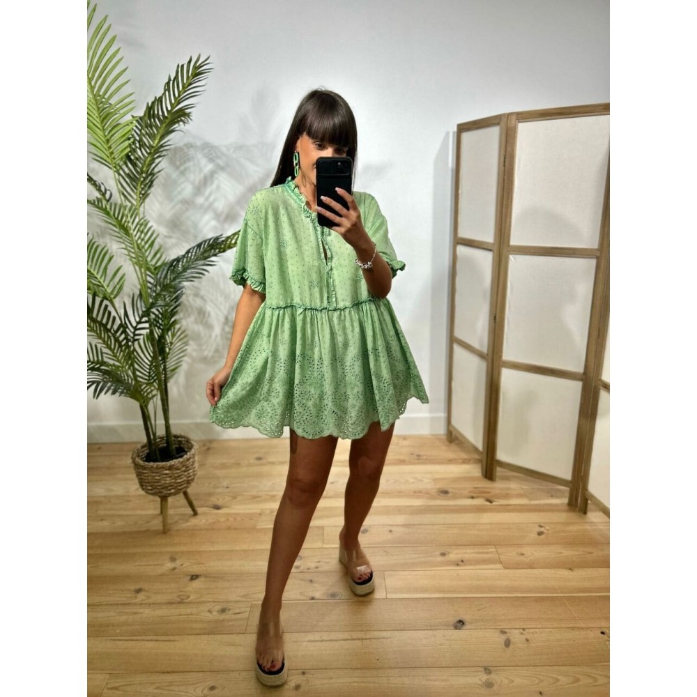 Blusón Bordado YAVANNA Verde HEVE Blusón Bordado YAVANNA Verde HEVE