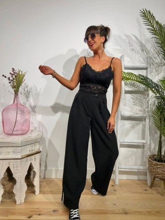 Pantalón Tailoring DUTTON Negro HEVE Pantalón Tailoring DUTTON Negro HEVE