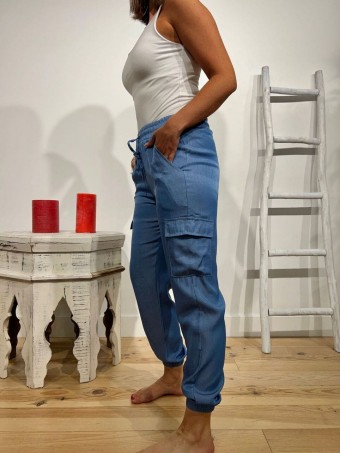 Jogger Denim TIBOR Light Blue HEVE Jogger Denim TIBOR Light Blue HEVE