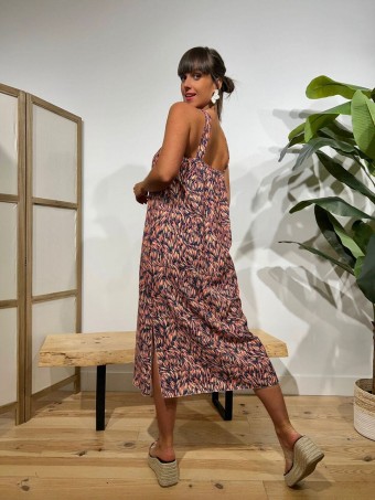 Vestido Nudo ZAYANNA Marino HEVE Vestido Nudo ZAYANNA Marino HEVE