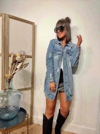Cazadora Denim KOLDEN OVERSIZE HEVE
