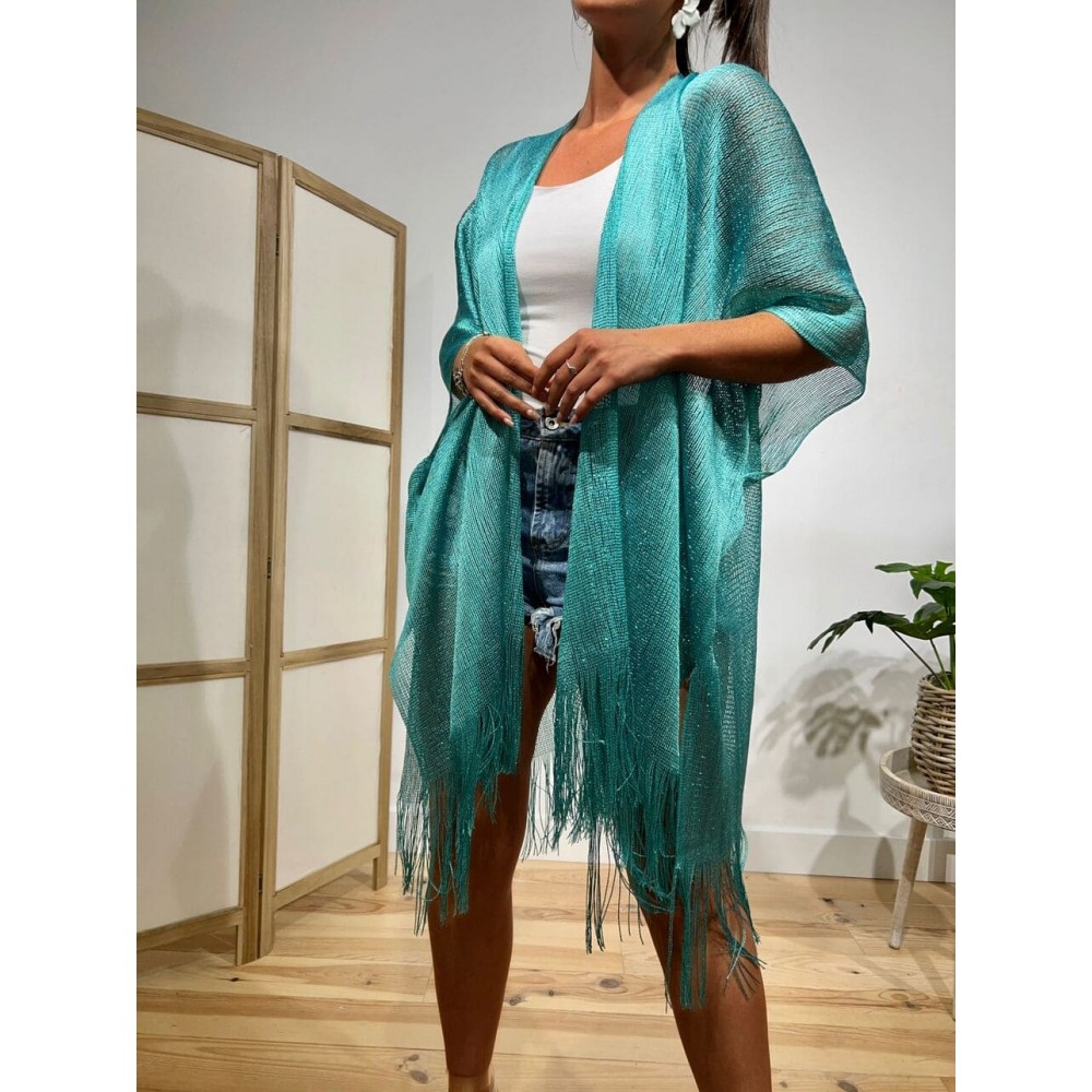 Kimono Glitter JASIET Turquesa HEVE Kimono Glitter JASIET Turquesa HEVE