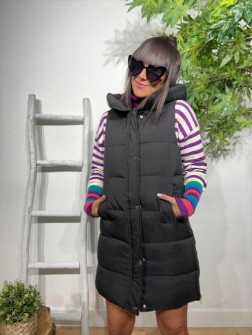 Chaleco Acolchado ZOWELL OVERSIZE Negro HEVE