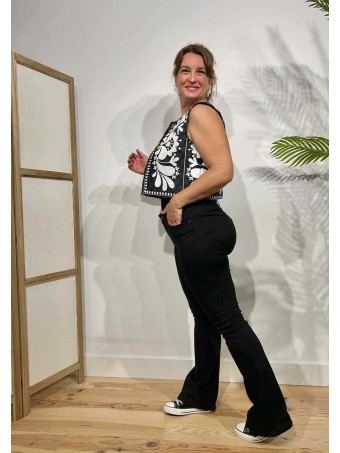 Jeans Push Up Campana DAYTON OVERSIZE Negro HEVE