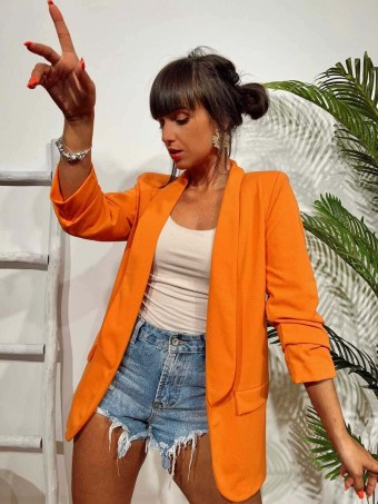 Blazer Frunces BIANCA Naranja HEVE