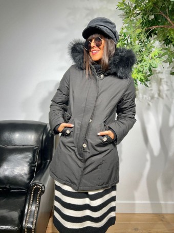 Trench Acolchada KALAMAZOO Negro HEVE Trench Acolchada KALAMAZOO Negro HEVE