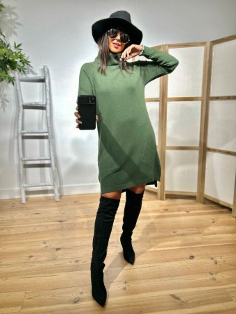 Vestido Punto Bolsillos HICKORY Verde HEVE