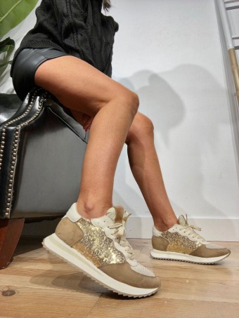Deportiva Combinada Lentejuelas SPARKILL Oro HEVE