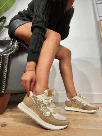 Deportiva Combinada Lentejuelas SPARKILL Oro HEVE