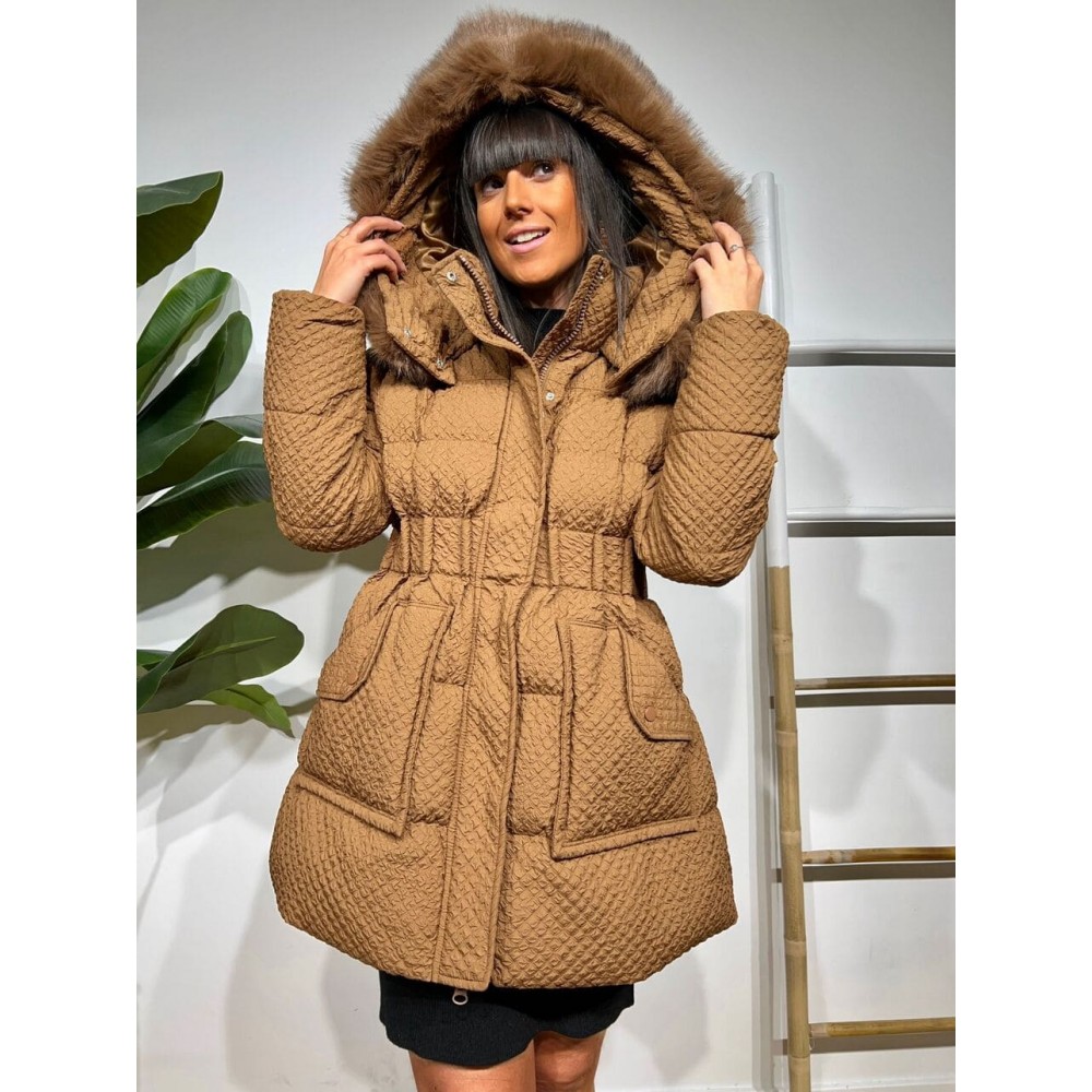 Trench camel clearance mujer