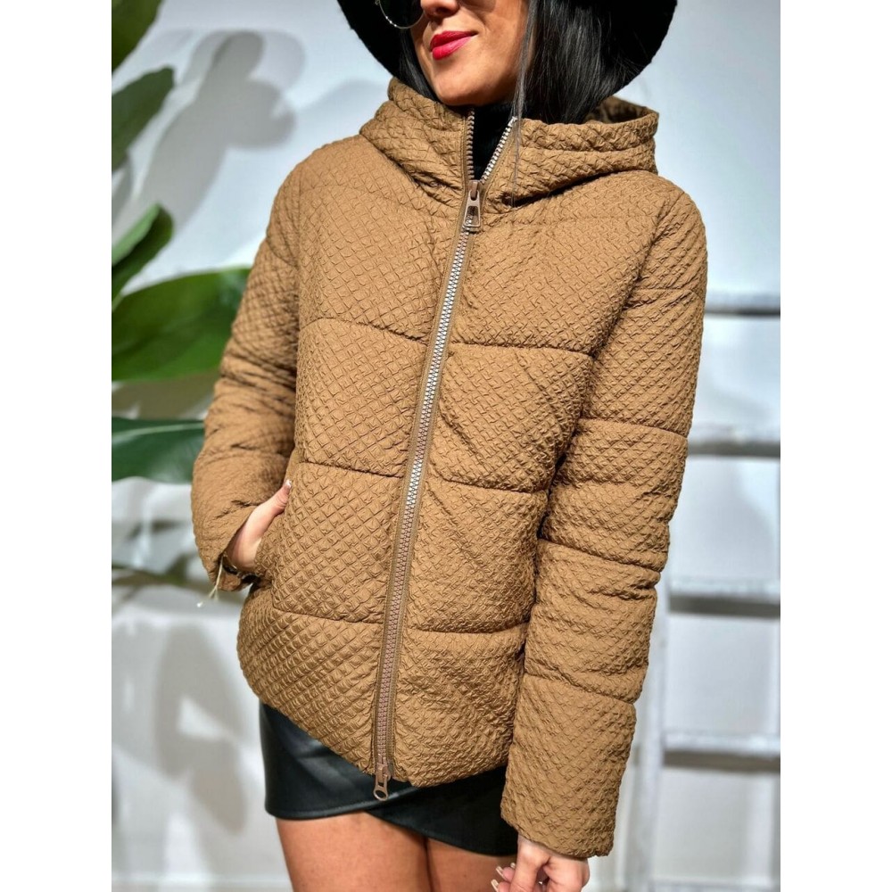 Chaqueta Acolchada KLISSE OVERSIZE Marrón HEVE