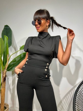 Cuerpo Drapeado KETIKAN Negro HEVE