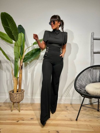 Cuerpo Drapeado KETIKAN Negro HEVE