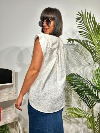 Blusa Trabilla CARENY Blanco HEVE